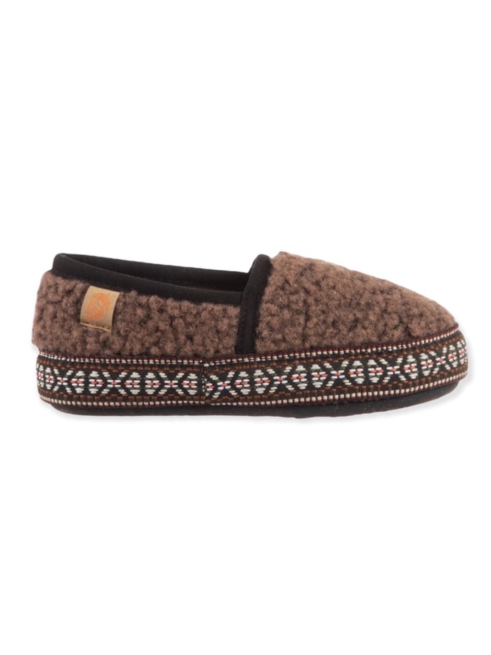 (317) Acorn Kids L’il Woven Trim Moccasin Slippers